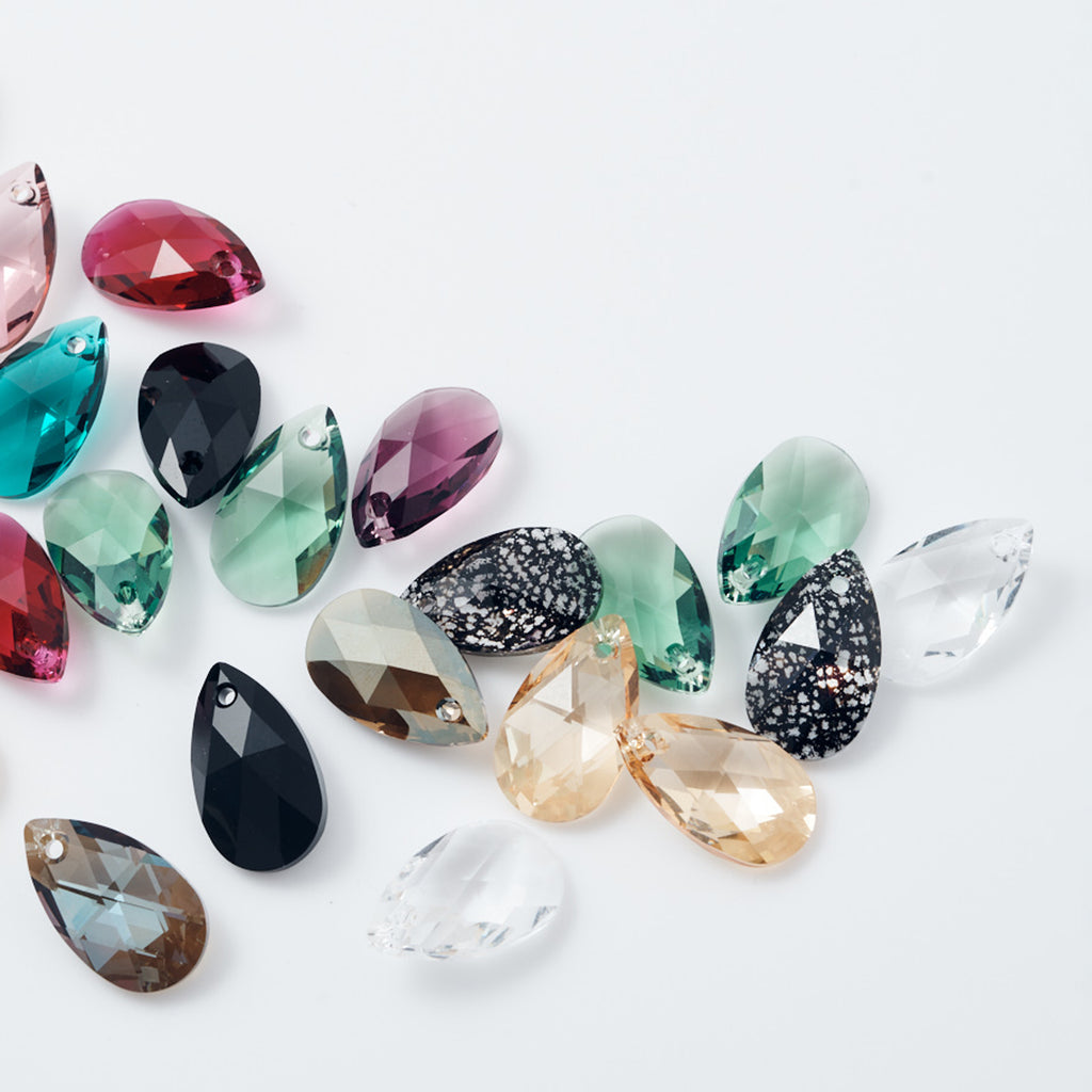 Crystal & Chain Drops (Lots of Colours)