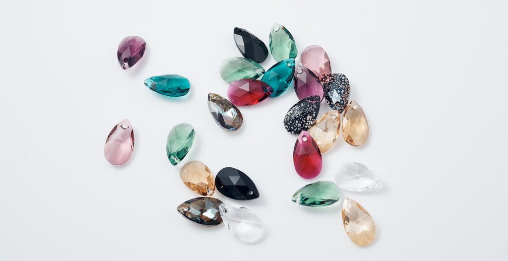 Crystal & Chain Drops (Lots of Colours)