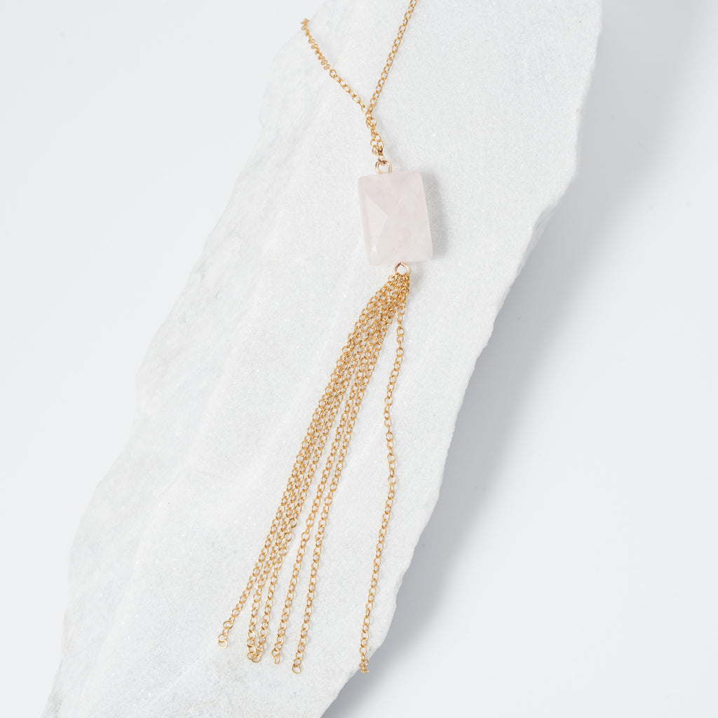 Rose Quartz Tassel