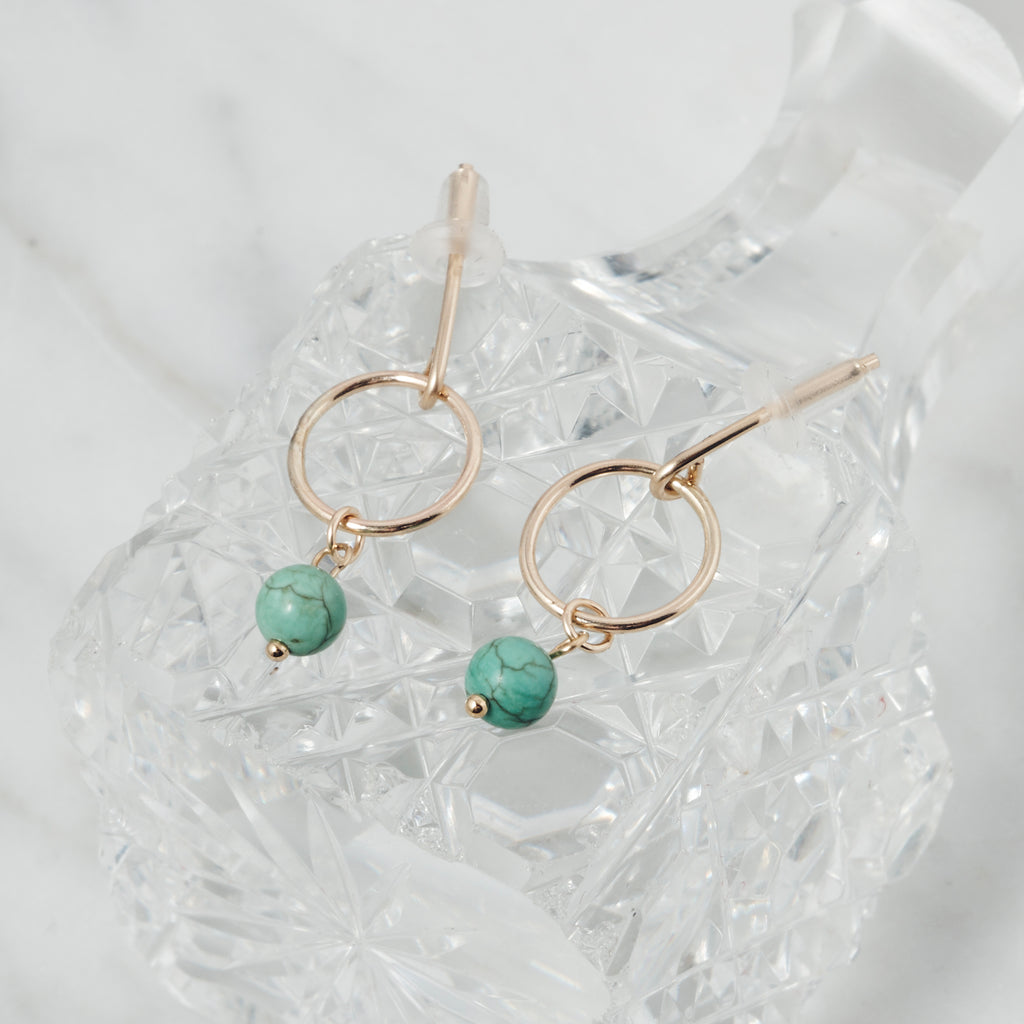 Magnesite Circle Studs