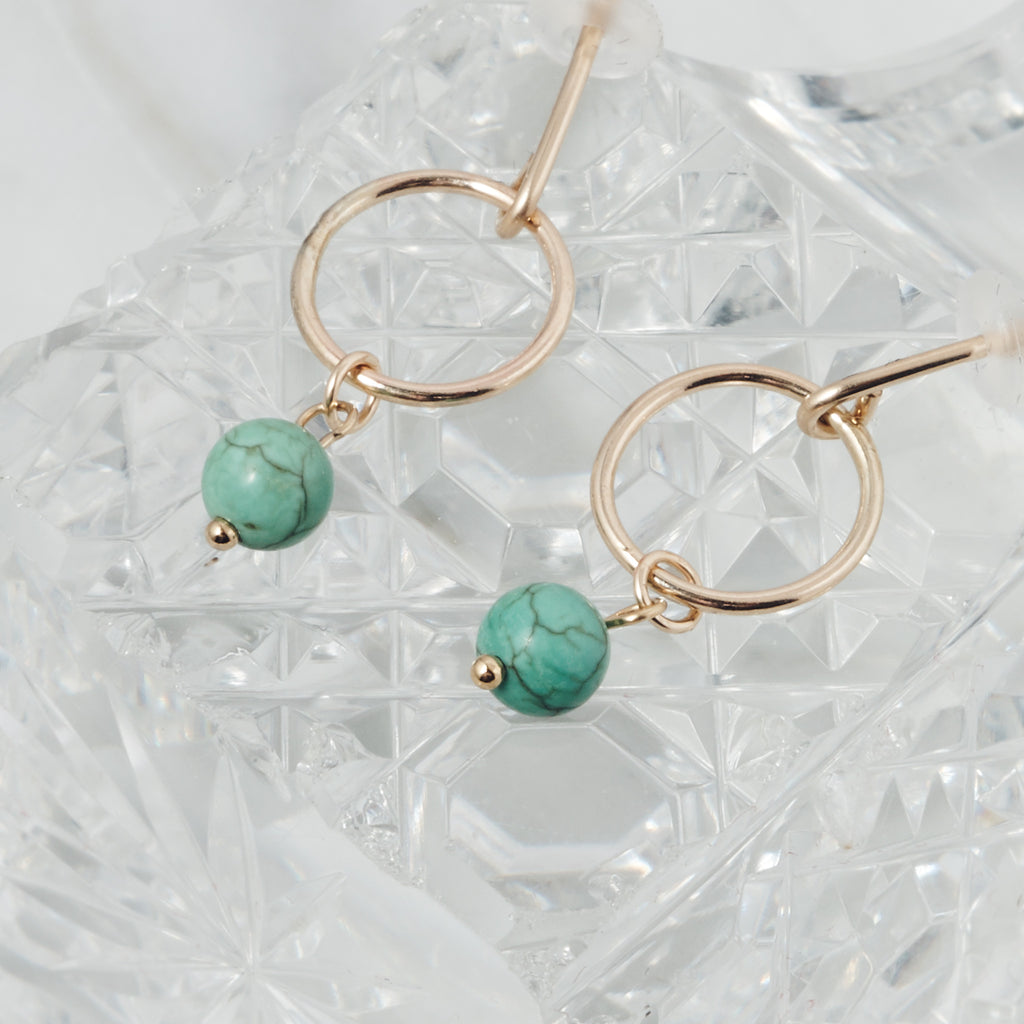 Magnesite Circle Studs