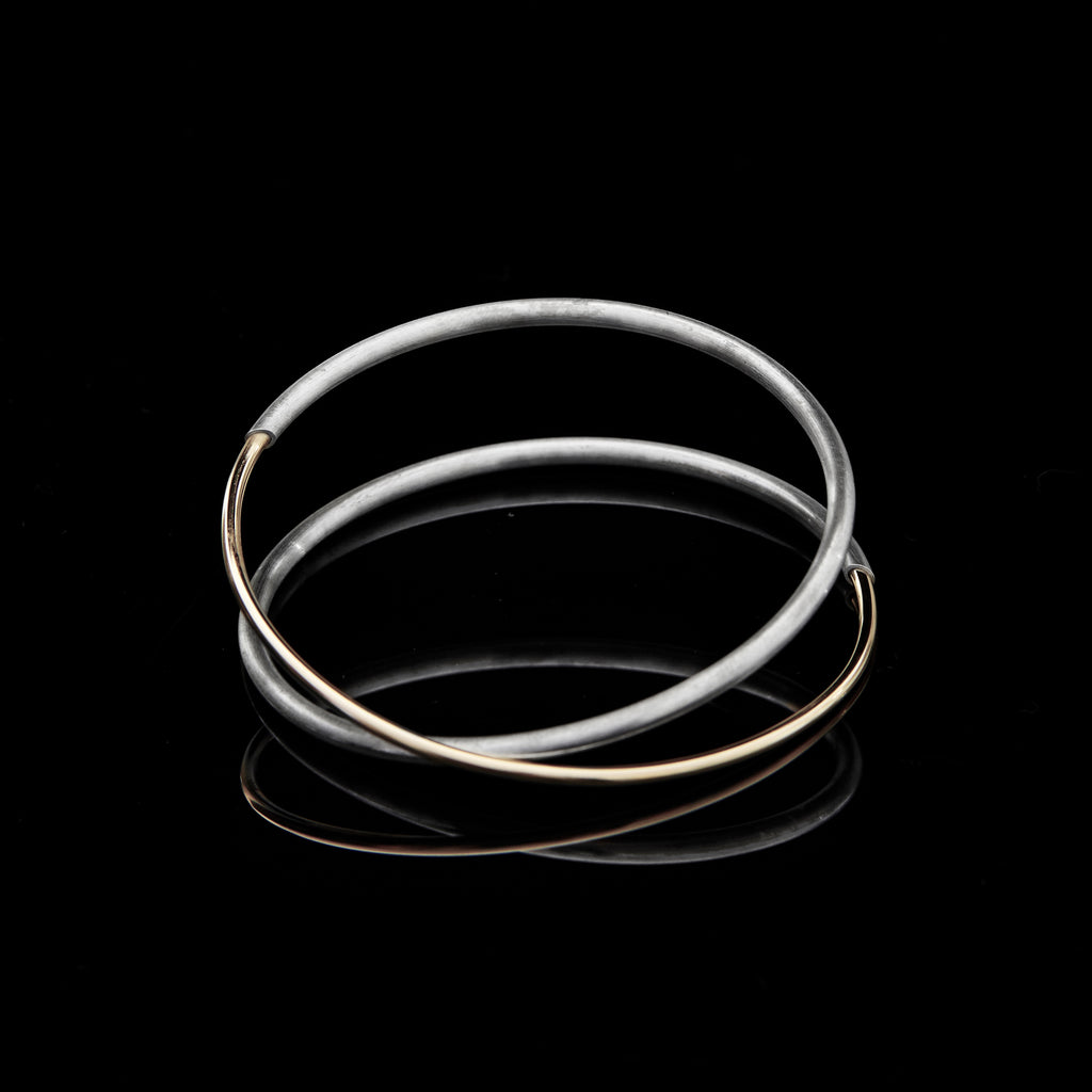 Silver Lunar Bangle