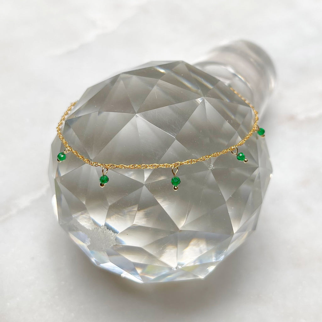 Green CZ Charms