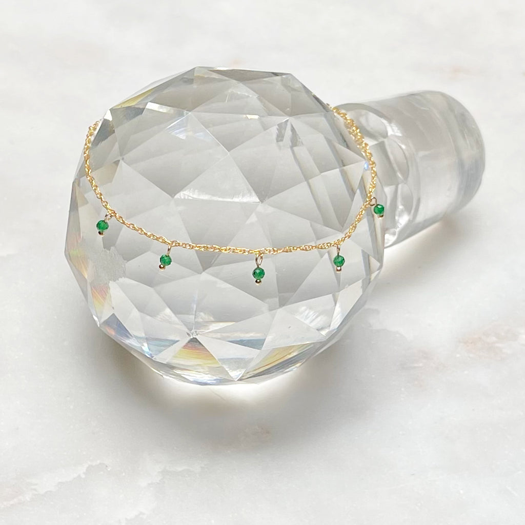 Green CZ Charms