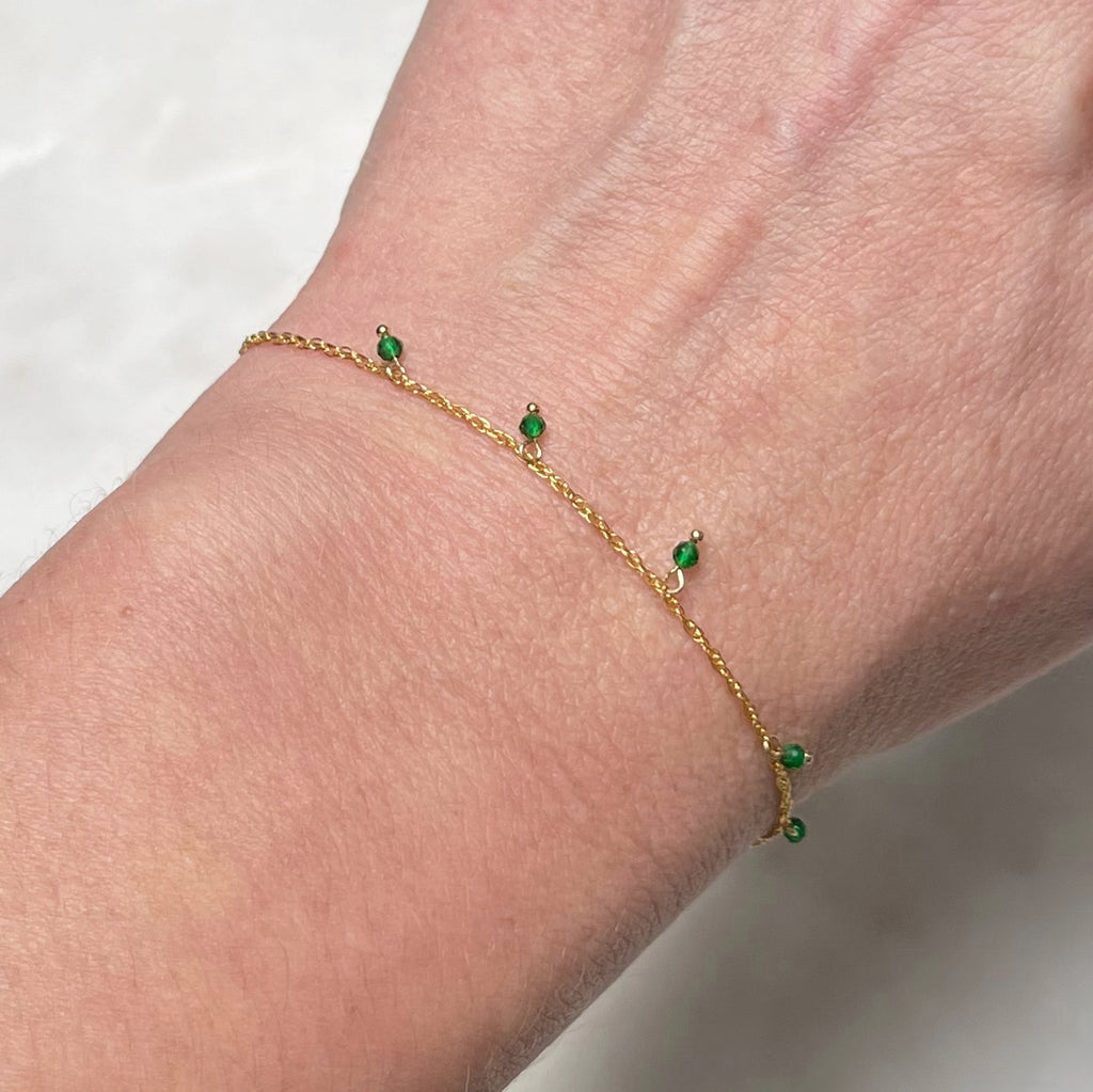 Green CZ Charms