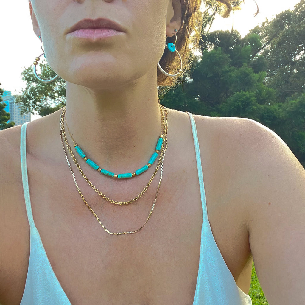 Magnesite Collar Necklace