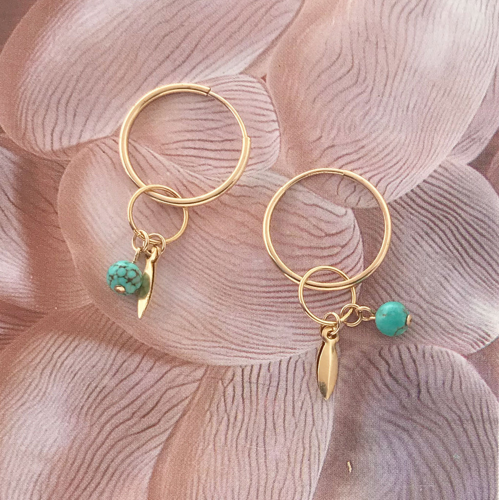 Blue Magnesite Charm Sleepers