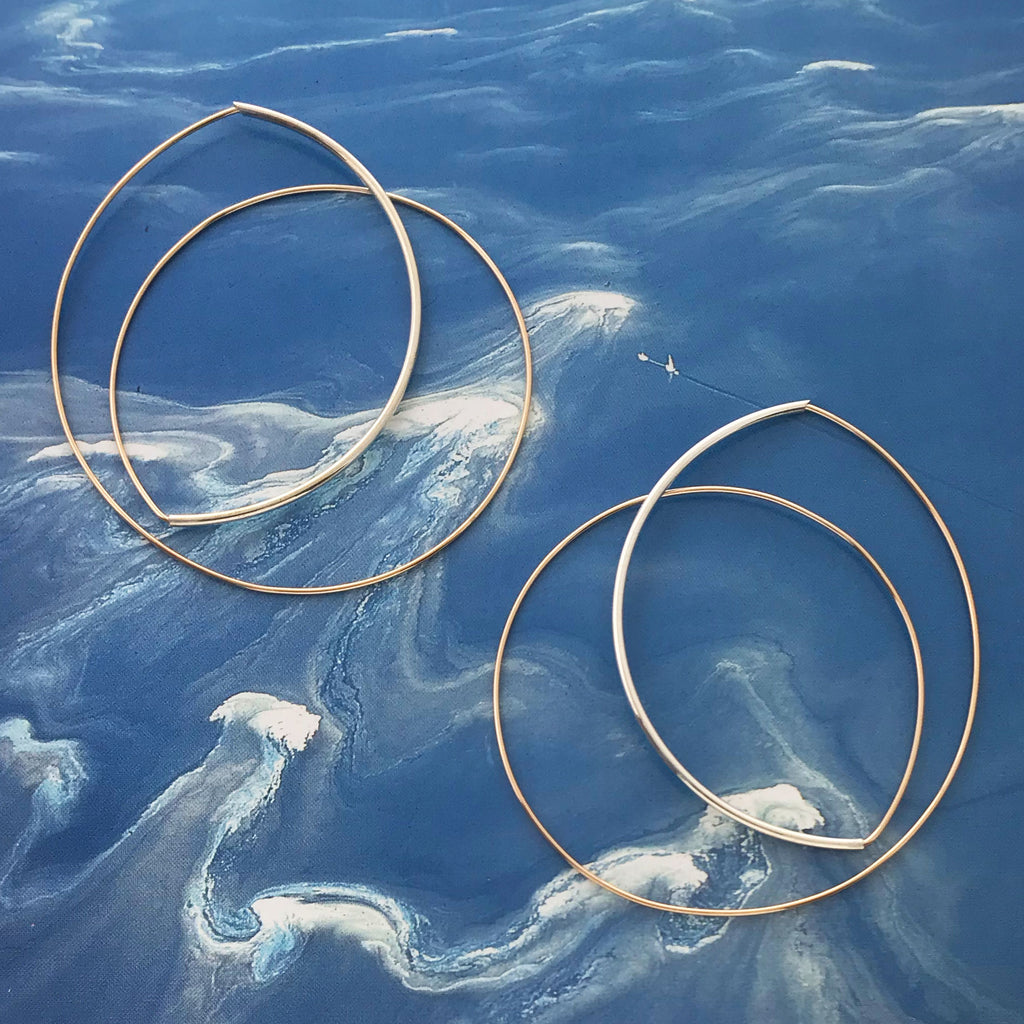 Shadow Hoops Silver Shadow Hoops - Amy Tamblyn