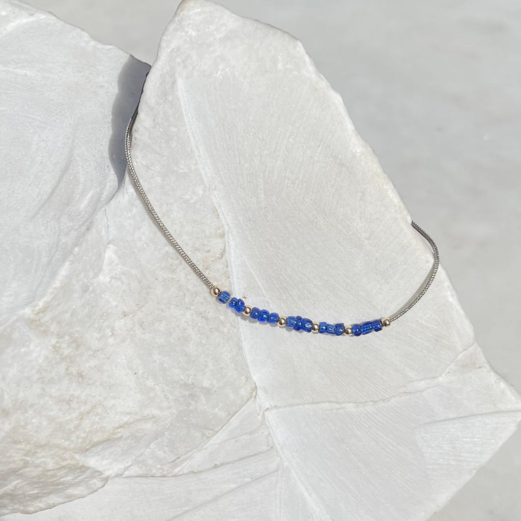 Blue Seed Beads