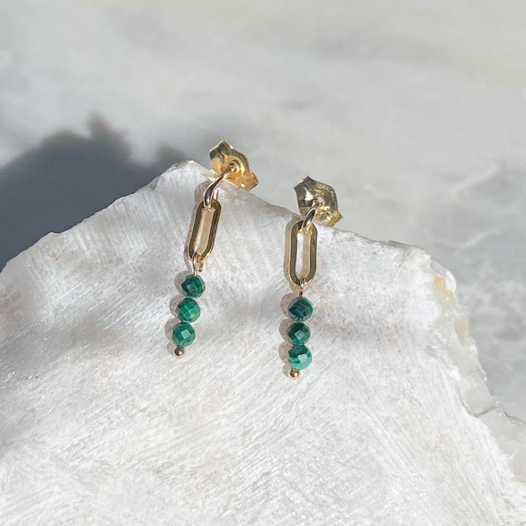 Malachite 0 Studs