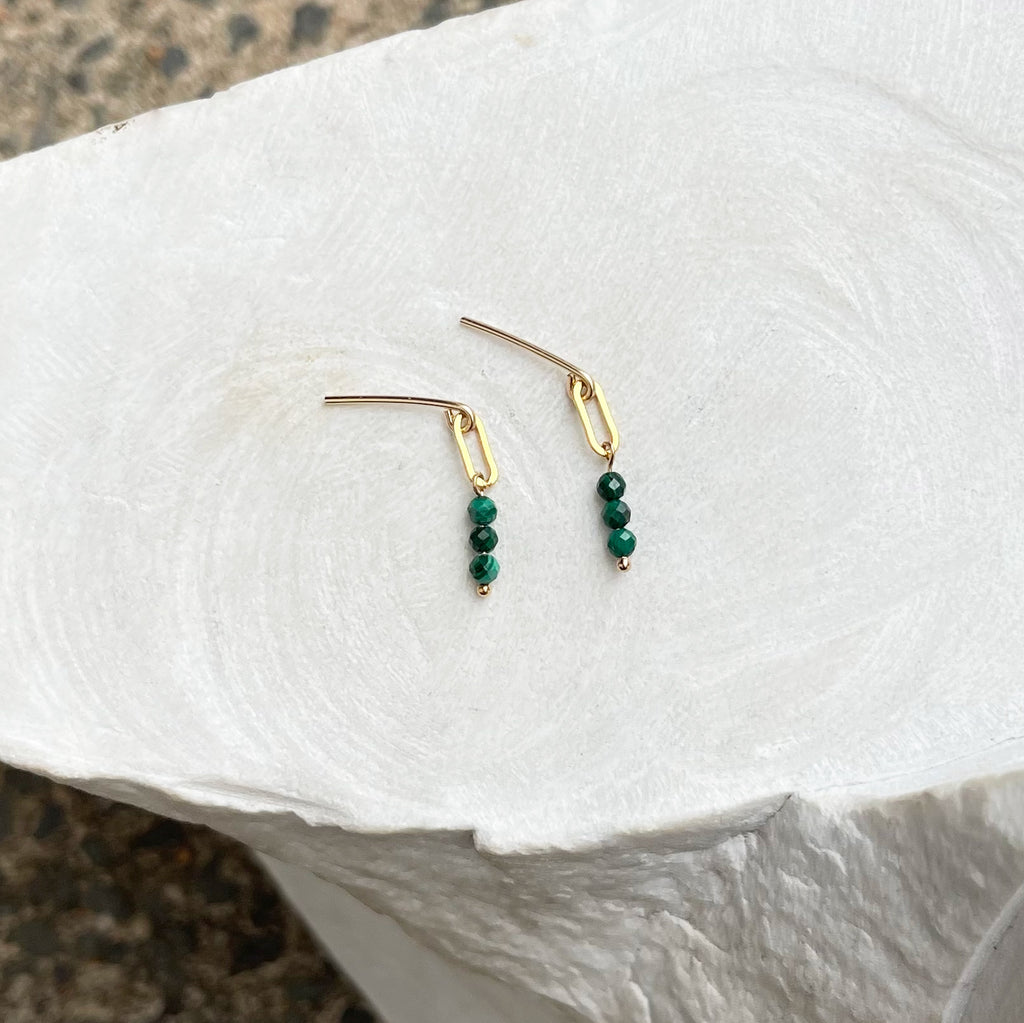 Malachite 0 Studs