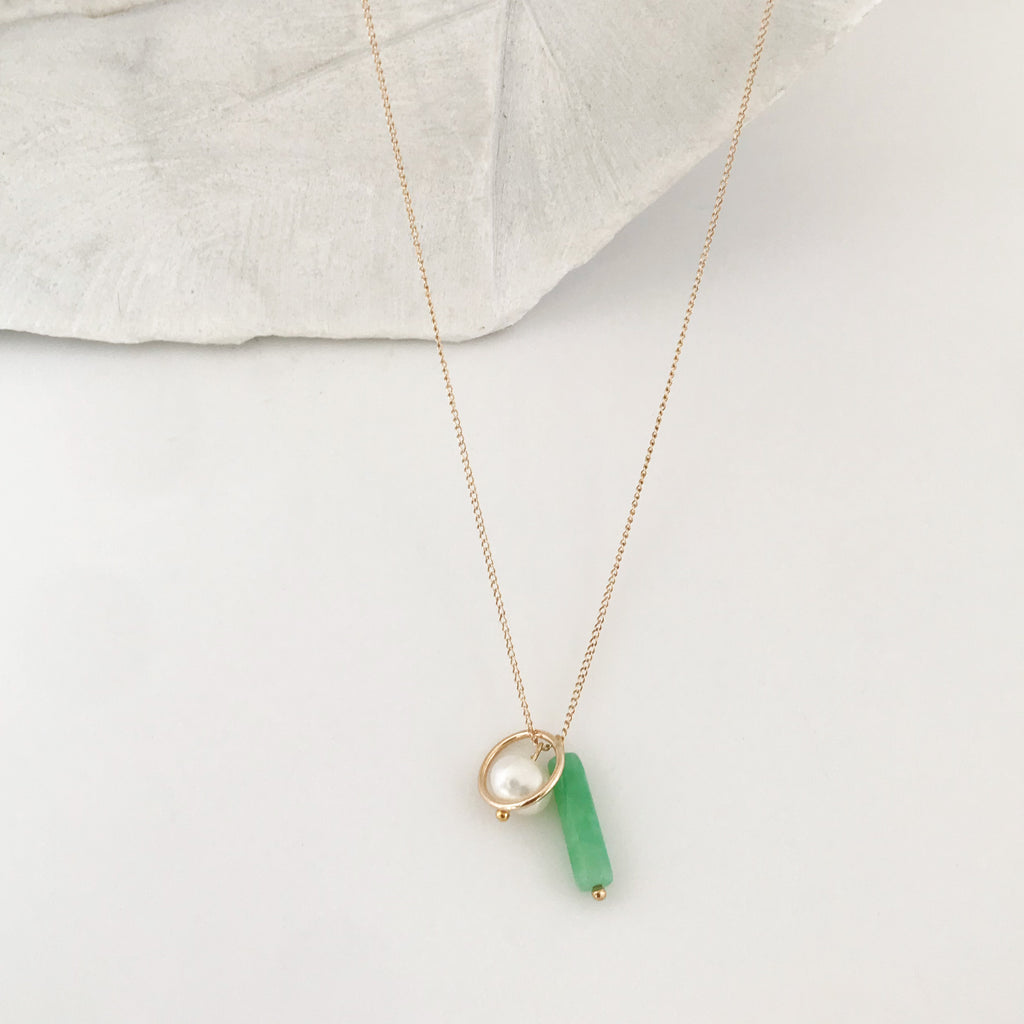 Jade Cluster Necklace