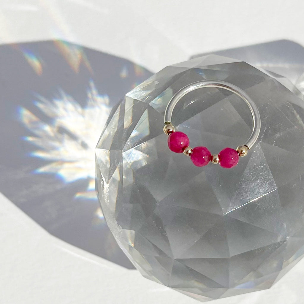 Faceted Rubies